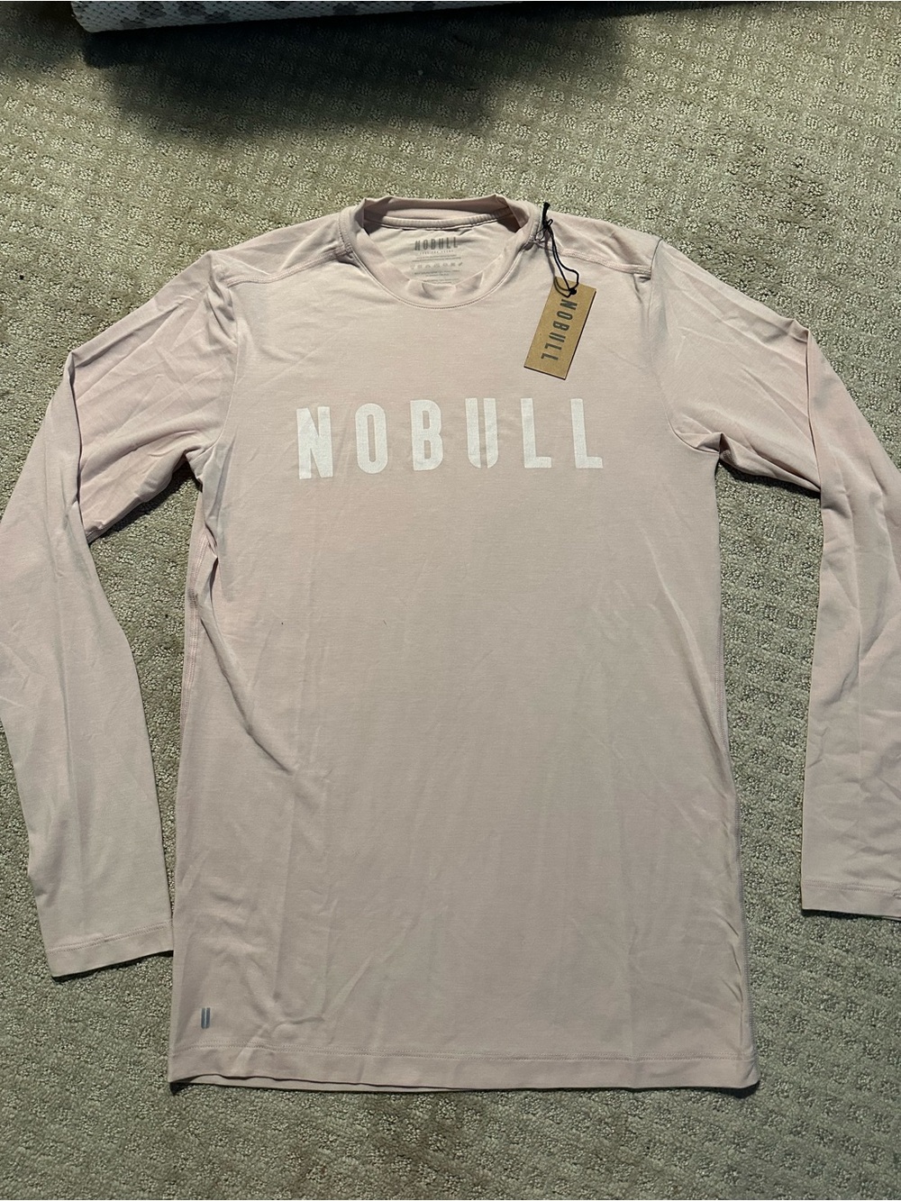 NWT Men’s No Bull Nobull Long Sleeve Training Shirt Dusty Pink Size Small